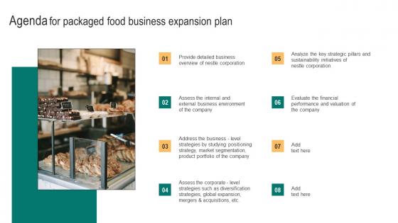 Agenda For Packaged Food Business Expansion Plan Professional Pdf