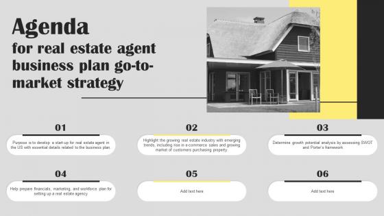 Agenda For Real Estate Agent Business Plan Go To Market Strategy Information Pdf Agenda For Real Estate Agent Business Plan Go To Market Strategy Information Pdf