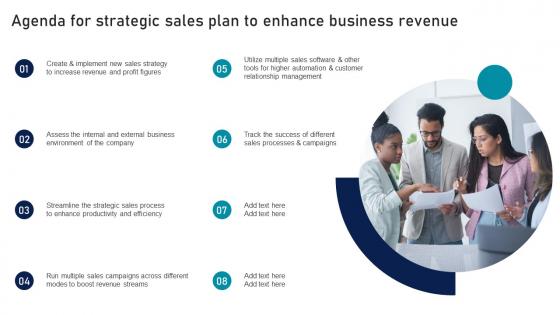 Agenda For Strategic Sales Plan To Enhance Business Revenue Diagrams Pdf