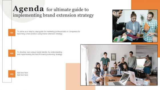 Agenda For Ultimate Guide To Implementing Brand Extension Strategy Designs Pdf