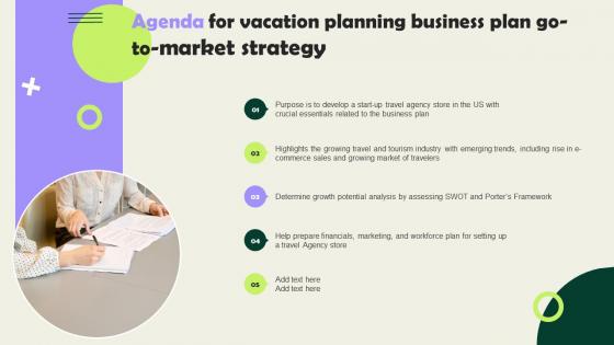 Agenda For Vacation Planning Business Plan Go To Market Strategy Clipart Pdf