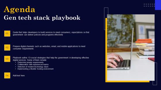 Agenda Gen Tech Stack Playbook Portrait Pdf