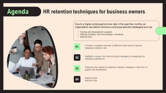 Agenda HR Retention Techniques For Business Owners Rules Pdf