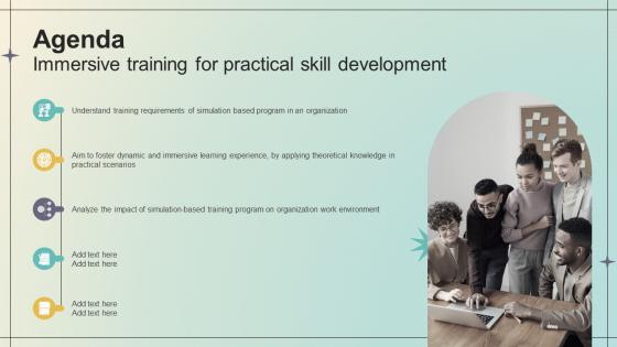 Agenda Immersive Training For Practical Skill Development DTE SS V Agenda Immersive Training For Practical Skill Development DTE SS V