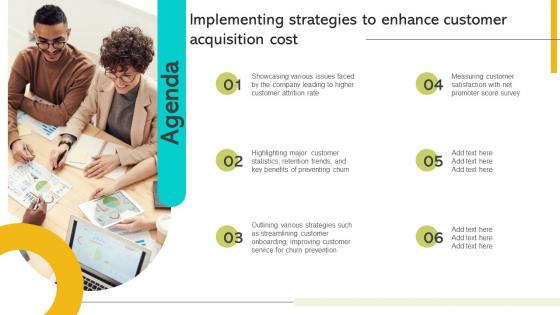 Agenda Implementing Strategies To Enhance Customer Acquisition Cost Ideas PDF