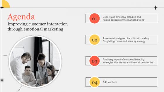 Agenda Improving Customer Interaction Through Emotional Marketing Template Pdf