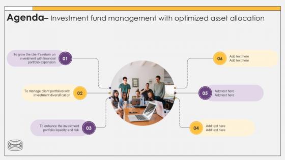 Agenda Investment Fund Management With Optimized Asset Allocation PPT Sample Agenda Investment Fund Management With Optimized Asset Allocation PPT Sample