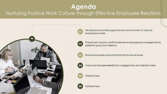 Agenda Nurturing Positive Work Culture Through Nurturing Positive Pdf