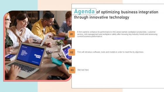 Agenda Of Optimizing Business Integration Through Innovative Download Pdf