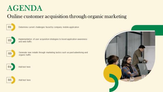 Agenda Online Customer Acquisition Through Organic Marketing Rules Pdf