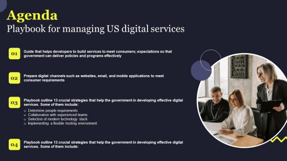 Agenda Playbook For Managing Us Digital Services Background Pdf