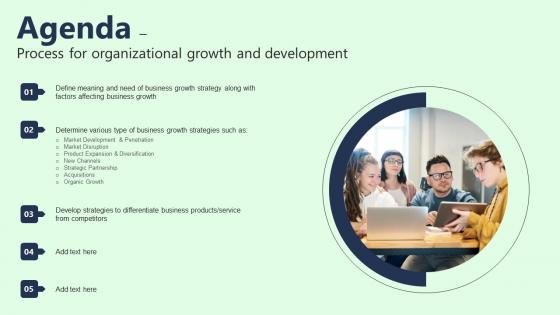 Agenda Process For Organizational Growth And Development Ideas Pdf