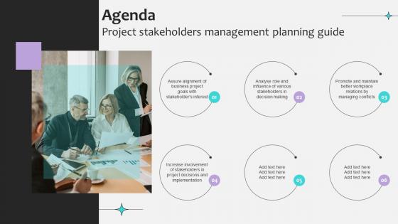 Agenda Project Stakeholders Management Planning Guide Ppt Example