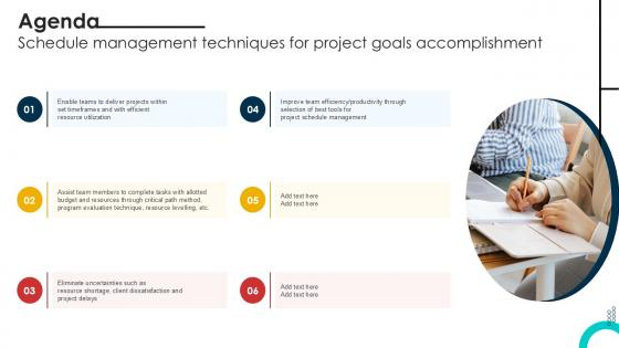 Agenda Schedule Management Techniques For Project Goals PPT Presentation Agenda Schedule Management Techniques For Project Goals PPT Presentation