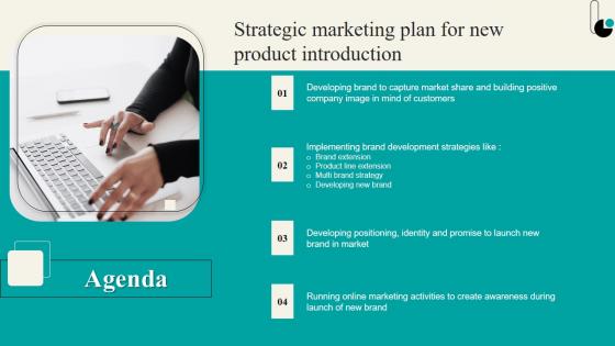 Agenda Strategic Marketing Plan For New Product Introduction Elements PDF