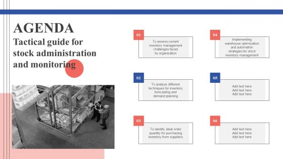 Agenda Tactical Guide For Stock Administration And Monitoring Infographics Pdf