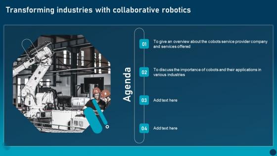 Agenda Transforming Industries With Collaborative Robotics Microsoft Pdf