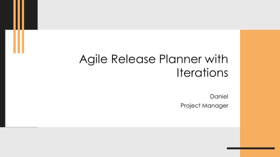 Agile Release Planner With Iterations PPT Information AT