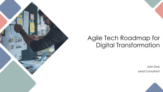 Agile Tech Roadmap For Digital Transformation PPT Template AT
