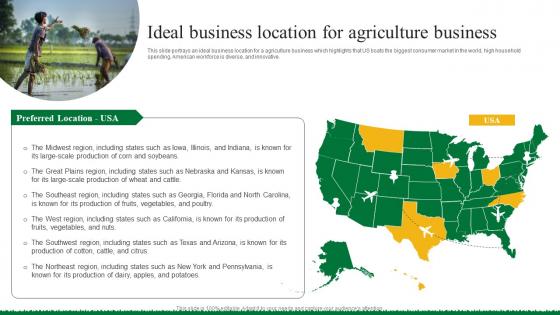 Agriculture Business Plan Go To Market Strategy Ideal Business Location For Agriculture Portrait Pdf