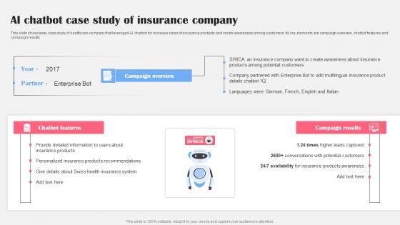 AI Chatbot Case Study Insurance AI Bot Application For Various Industries Microsoft Pdf