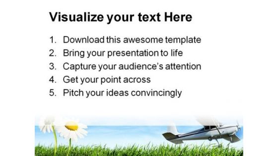 Airplane Travel PowerPoint Templates And PowerPoint Backgrounds 0411