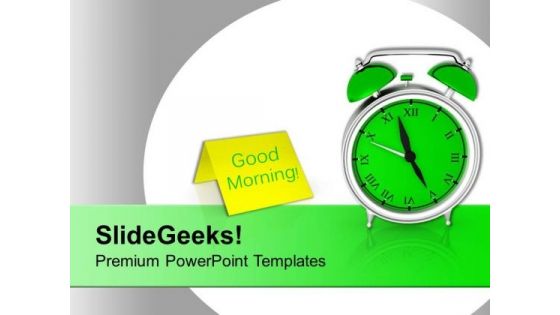 Alarm Clock For Time Management PowerPoint Templates Ppt Backgrounds For Slides 0413