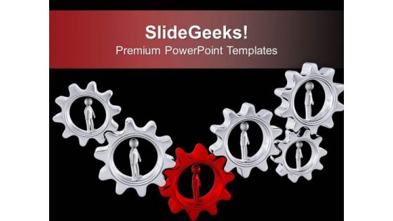 All People Can Gear Process PowerPoint Templates Ppt Backgrounds For Slides 0613