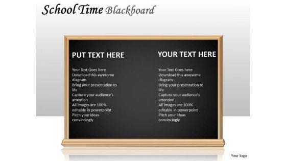 Alphabet School Time Blackboard PowerPoint Slides And Ppt Diagram Templates