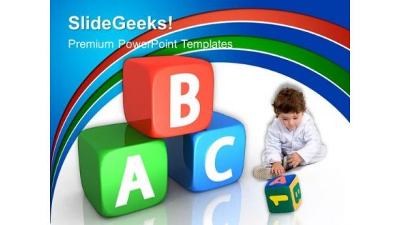 Alphabetic Cubes Education PowerPoint Templates And PowerPoint Themes 0412 Alphabetic Cubes Education PowerPoint Templates And PowerPoint Themes 0412