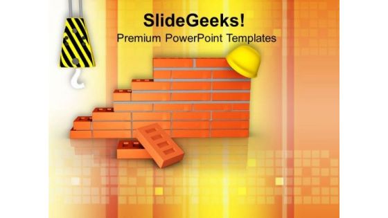 Always Be Careful On Construction Site PowerPoint Templates Ppt Backgrounds For Slides 0613