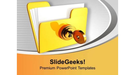 Always Lock Your Important Documents PowerPoint Templates Ppt Backgrounds For Slides 0513