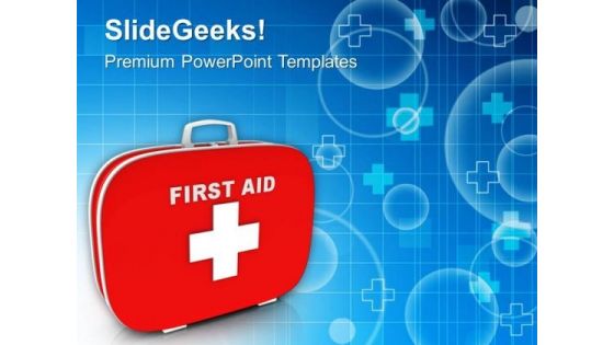 Always Prepare First Aid Box PowerPoint Templates Ppt Backgrounds For Slides 0613