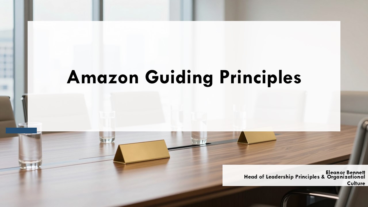 Amazon Guiding Principles PPT Structure VM
