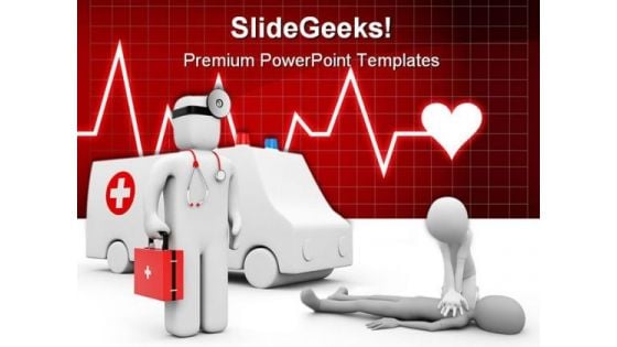 Ambulance Medical PowerPoint Themes And PowerPoint Slides 0511