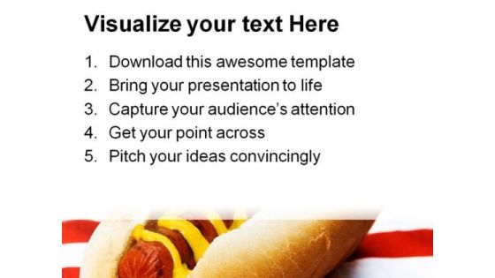 Ameri Burger Food PowerPoint Template 1110 Slide03