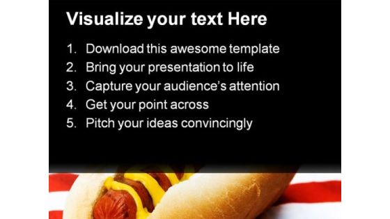Ameri Burger Food PowerPoint Template 1110 Slide02