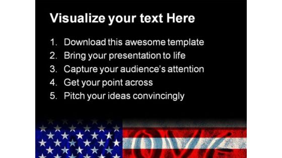 Ameri Flag Symbol PowerPoint Template 1110 Slide02