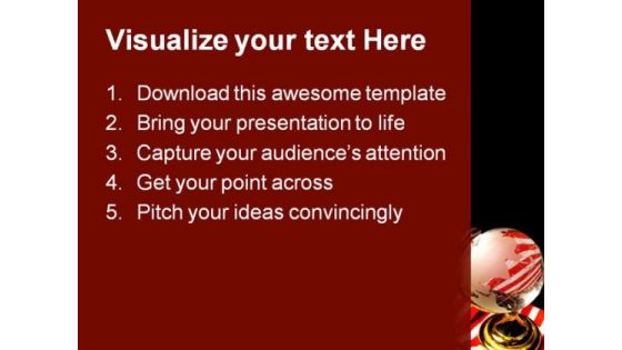Ameri Globe PowerPoint Template 1110 Slide02