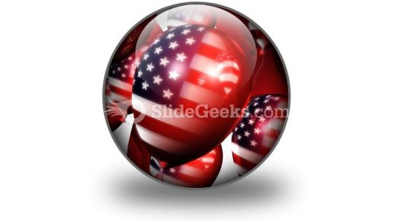 America Balloons01 PowerPoint Icon C