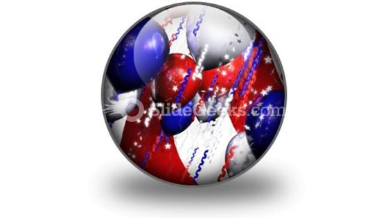 America Balloons PowerPoint Icon C