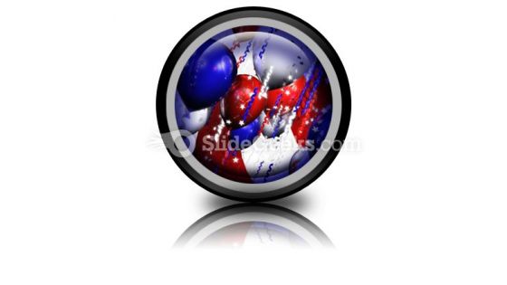 America Balloons PowerPoint Icon Cc