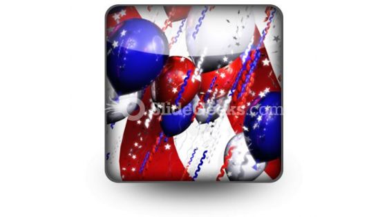 America Balloons PowerPoint Icon S