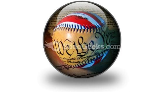 America Baseball PowerPoint Icon C