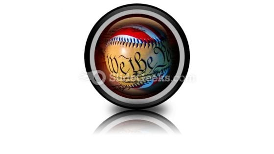 America Baseball PowerPoint Icon Cc