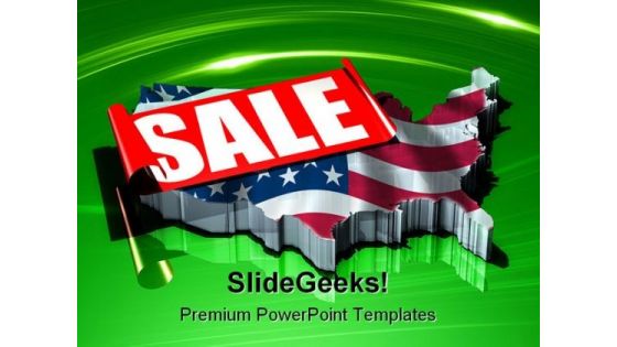 America On Sale Americana PowerPoint Templates And PowerPoint Backgrounds 0411