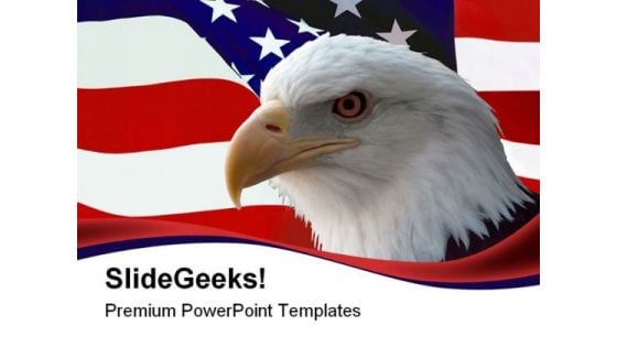 American Bald Eagle Animals PowerPoint Themes And PowerPoint Slides 0611