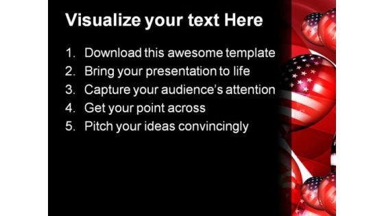 American Balloons01 Festival PowerPoint Template 1010