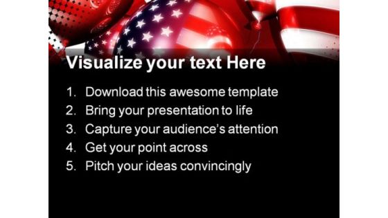 American Balloons Festival PowerPoint Template 1010