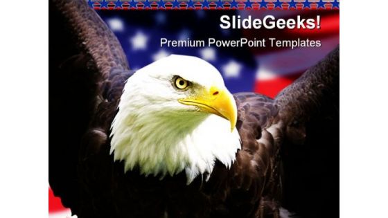 American Eagle Animals PowerPoint Template 1010